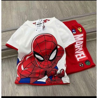 Bộ quần áo MARVEL IRON MAN cotton cho bé trai 10-35kg