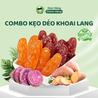 Combo Kẹo Khoai Lang Sấy Dẻo Không Đường Ít Calo Shin Food Mềm Dẻo, Mứt Khoai Lang Dẻo Thơm Nguyên Vị Ăn Kiêng Healthy