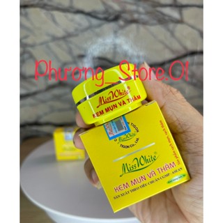 ( chính hãng ) kem nghệ MISS WHITE, mụn, thâm. trắng da 6g