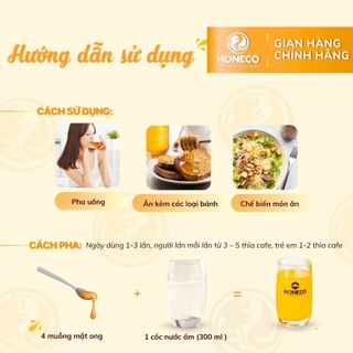 Mật ong Sữa Chúa HONECO 360g - OCOP 4 SAO