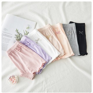 Quần Chip Bé Gái Modal Thun Gân Sợi Tre Cotton Set Quần Lót Học Sinh Mặc Váy Short Đùi Legging Mềm Mịn Thấm Thoáng Khí