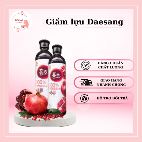 Giấm lựu Hàn Quốc Daesang giấm mâm xôi việt quất lên men Hàn Quốc hỗ trợ giảm cân đẹp da 900ml
