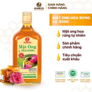 Mật ong hoa rừng Honeco 850g - OCOP 4 SAO - Mật ong xuất khẩu hàng đầu Việt Nam