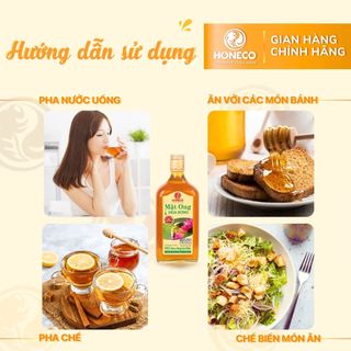 Mật ong hoa rừng Honeco 1 lít,  860g - Ocop 4 Sao Mật ong rừng tự nhiên tiêu chuẩn xuất khẩu