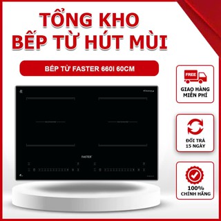 Bếp từ faster Fs 660i Sử dụng công nghệ đức, bo viền 4 cạnh, Inverter tiết kiệm điện, kích thươc 60cm phù hợp bếp nhỏ