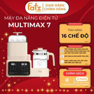 Máy Tiệt Trùng Sấy Khô, Làm Sữa Chua, Nấu Cháo Chậm, Hâm Sữa Fatzbaby Multimax 7 FB9302TN Chính Hãng