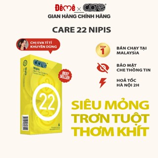Bao Cao Su CARE 22 Siêu Mỏng, Nhiều Gel, Hương Nước Hoa Cao Cấp, Hộp 6 Bcs Size 52mm, Đê Mê Store
