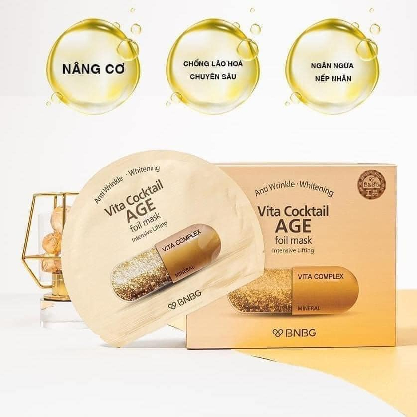 Ảnh 9 của Hộp 10 miếng mặt nạ BNBG Vita Genic Jelly Mask 30ml dưỡng trắng, phục hồi, cấp ẩm, ngừa lão hóa