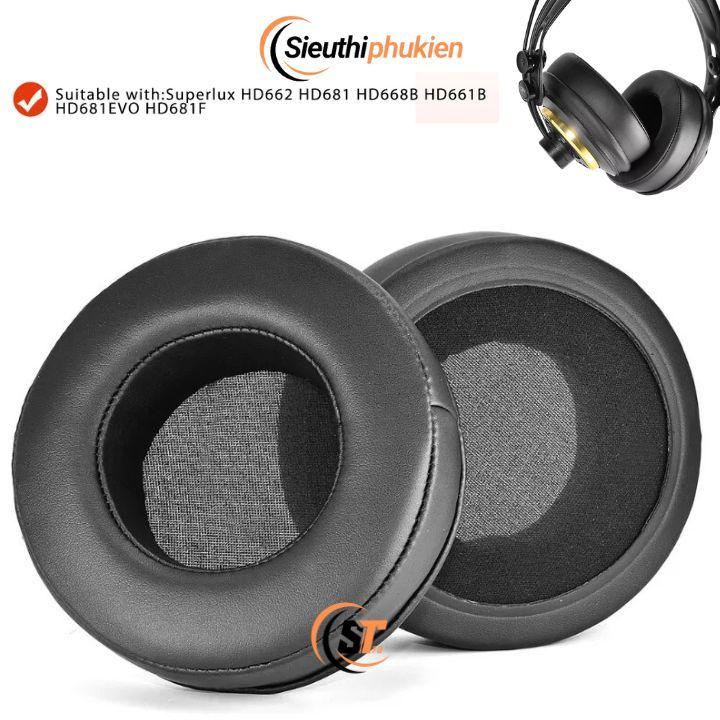 Đệm mút tai nghe superlux HD662 HD681 HD668B HD681B HD681EVO HD681F, ốp tai nghe superlux