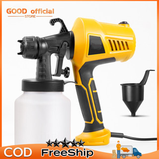 Máy phun sơn cầm tay 550W Súng phun sơn điện đầu béc 2.5mm, bình chứa 800ml kèm kim vệ sinh