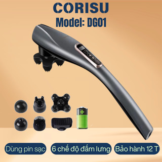 Máy Đấm Lưng Cầm Tay Đa Năng 6 Đầu Massage, Thư giãn - Bảo hành 12 tháng