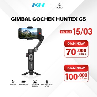 Gimbal GoChek quay video sáng tạo, Tay cầm chống rung Tracking livestream cho điện thoại GoChek Huntex G5