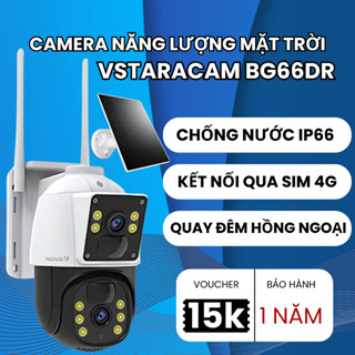 Camera Ngoài Trời VSTARCAM BG66DR sim 4G chống nước, chống bụi mạnh mẽ IP66, pin 8000mAhLL, 4K Giám Sát An Ninh 360 độ