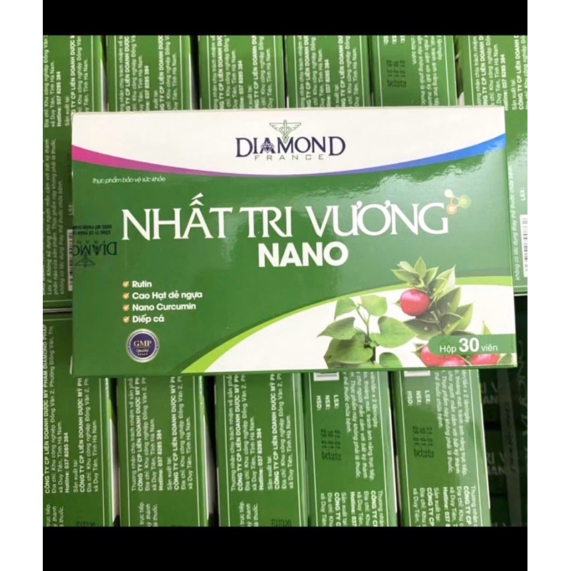 [Che tên SP] Viên Uống NHẤT TRĨ VƯƠNG NANO Cao Diếp Cá - Giải pháp mới hỗ trợ cho người bệnh trĩ và táo bón - Hộp 30v