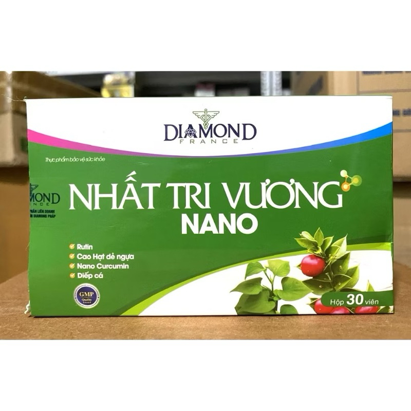[Che tên SP] Viên Uống NHẤT TRĨ VƯƠNG NANO Cao Diếp Cá - Giải pháp mới hỗ trợ cho người bệnh trĩ và táo bón - Hộp 30v