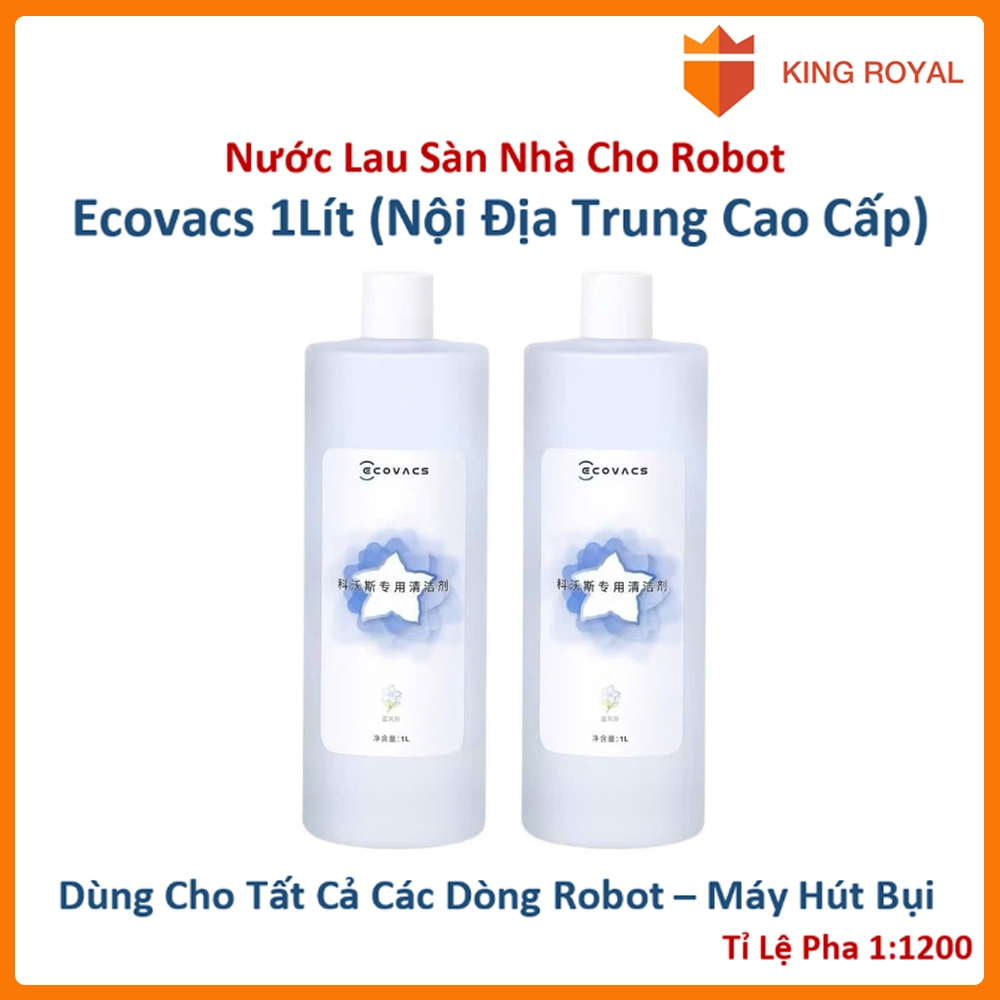 Nước lau sàn chuyên dụng cho Robot Ecovacs - Dùng cho tất cả các dòng robot - Máy hút bụi
