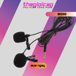 Microphone cài áo lavalier chuyên nghiệp kfw sk200 cao cấp