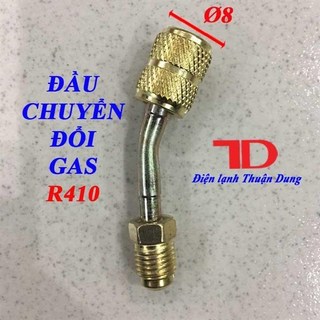 Đầu chuyển đổi gas R410A, đầu đực phi 6 (R22) chuyển sang đầu cái phi 8 (R410)