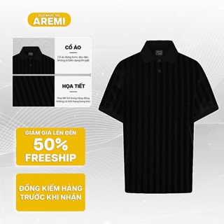  Áo thun polo nam ngắn tay có cổ AREMI thiết kế sang phong cách trẻ trung vải  cotton tổ ong APL0198 