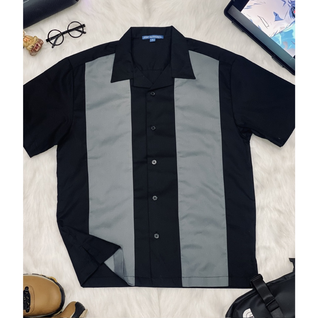 Áo Sơ Mi Nam Tay Ngắn Port Authority Big Size  Chất Cotton Mềm Mại, Phong Cách Basic Thanh Lịch