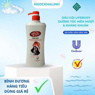  Dầu gội Lifebuoy Mềm mượt & Kháng khuẩn đỏ chai 640G 