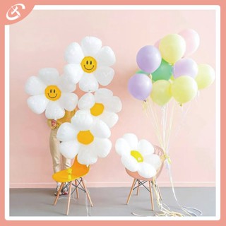 [50 cái] Bong bóng hoa cúc mặt cười trang, bóng bay tiệc sinh nhật, trang trí nền sự kiện cửa hàng, quán xá