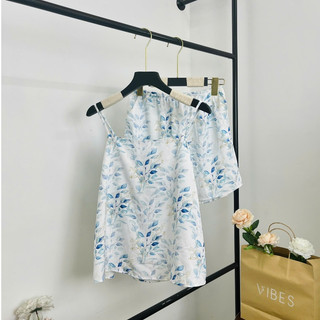 VIBES Đồ bộ 2 dây Lụa gấm Lucie Straps Set