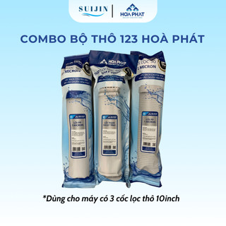  Combo Lõi Lọc Thô 123 Hoà Phát Dùng Cho Máy Lọc Nước RO Sử Dụng Cốc Lọc 10inch 