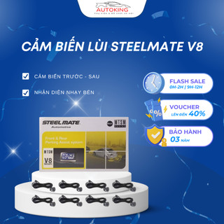 Cảm Biến Lùi STEELMATE 8 Mắt MTSM V8 Cảm Biến Thế Hệ Mới Bảo Hành 3 Năm