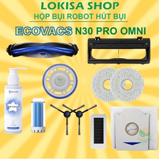 Ecovacs deebot N30 Pro omni, Phụ kiện robot hút bụi, khăn lau lọc bụi chổi quét nước lau chổi giữa túi rác đế khăn