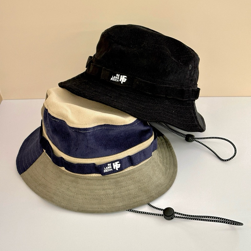 Mũ Nón Bucket Nhung Gân BeLang Reich Kèm Dây Quai Phong Cách Hàn Quốc, Nam Nữ Mùa Hè Lissu