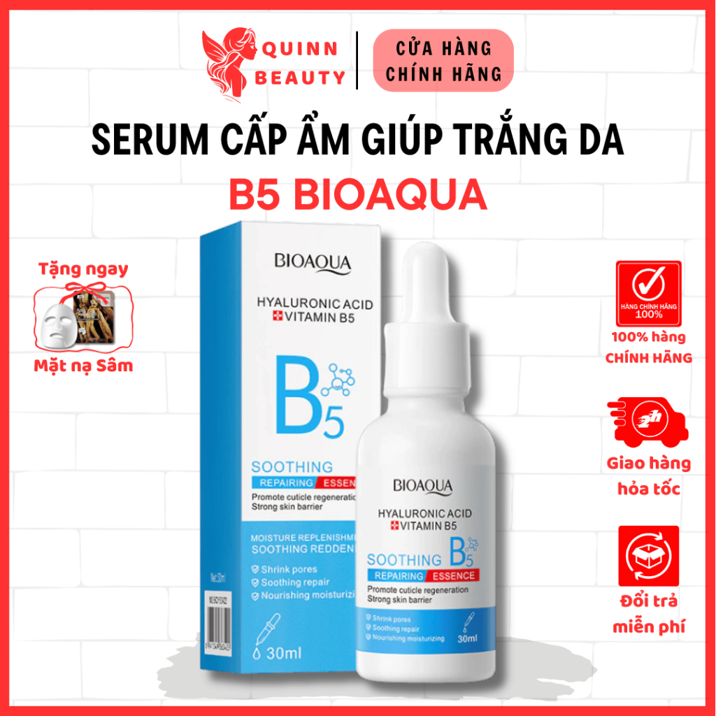 Serum cấp ẩm làm trắng da B5 Bioaqua - Giúp tái tạo da, cấp và dưỡng ẩm da, từ làn da xỉn màu cho đến trắng sáng làn da