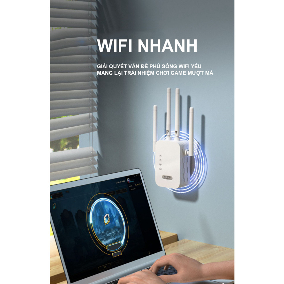 Bộ Kích Sóng Wifi 6 Râu Tốc Độ Cao Mở Rộng Vùng Phủ Sóng Cải Thiện Tốc Độ Wifi 1200Mbs | BigBuy360 - bigbuy360.vn