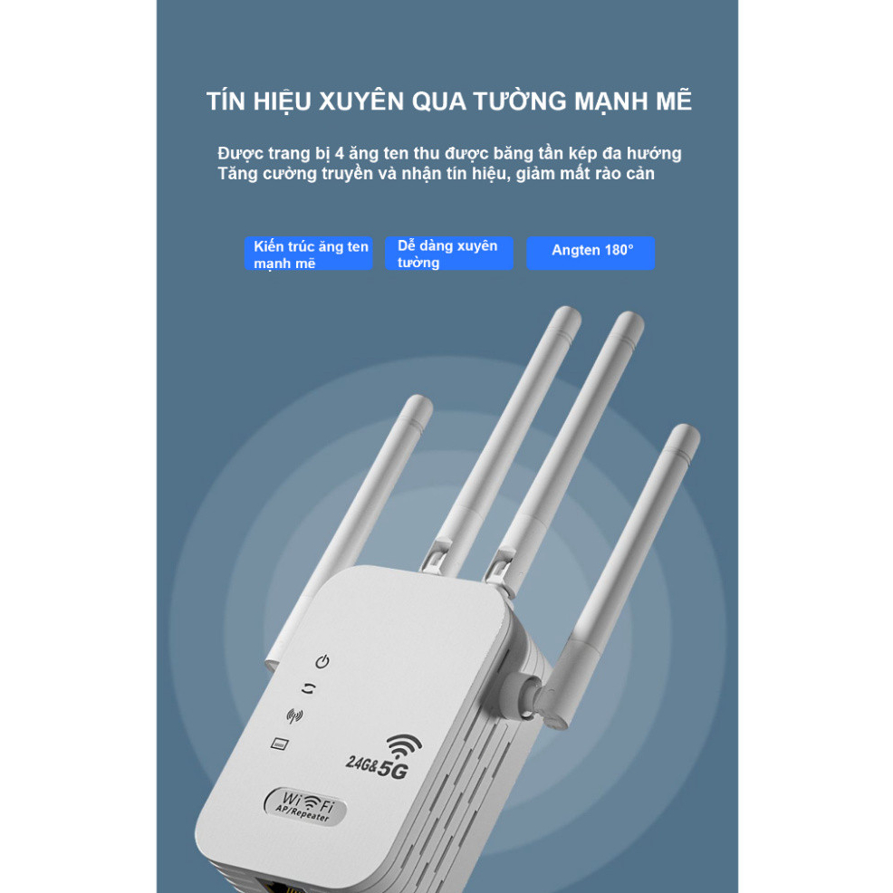 Bộ Kích Sóng Wifi 6 Râu Tốc Độ Cao Mở Rộng Vùng Phủ Sóng Cải Thiện Tốc Độ Wifi 1200Mbs | BigBuy360 - bigbuy360.vn
