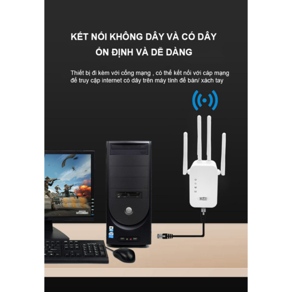 Bộ Kích Sóng Wifi 6 Râu Tốc Độ Cao Mở Rộng Vùng Phủ Sóng Cải Thiện Tốc Độ Wifi 1200Mbs | BigBuy360 - bigbuy360.vn