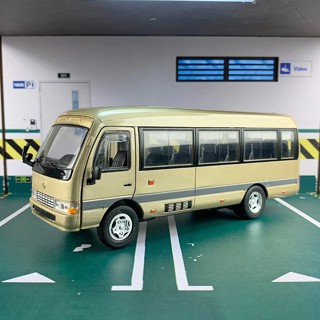  Mô hình xe bus Toyota Coaster tỉ lệ 1:32 có đèn và âm thanh bằng hợp kim chạy cót 