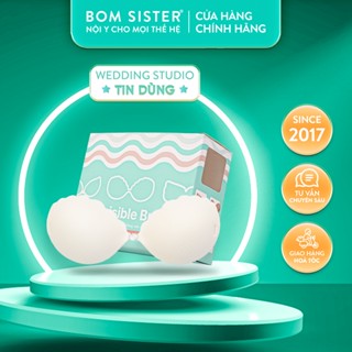 Áo dán cài trước tạo khe, áo lót dán vải nâng ngực mút vừa kèm dây trong,chuyên mặc trang phục hở lưng BOM SISTER AD0P45