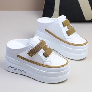 Giày Sục Thể Thao Nữ Quai Dán Co Giãn Đế Cao 10CM S590-5023