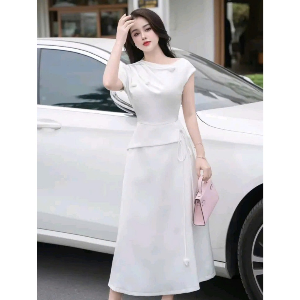 Váy Đầm Thiết kế dây hoa  xu hướng 2025 có 4 màu , 2 lớp, chất liệu lụa hàn thoáng mát mịn màng. | BigBuy360 - bigbuy360.vn