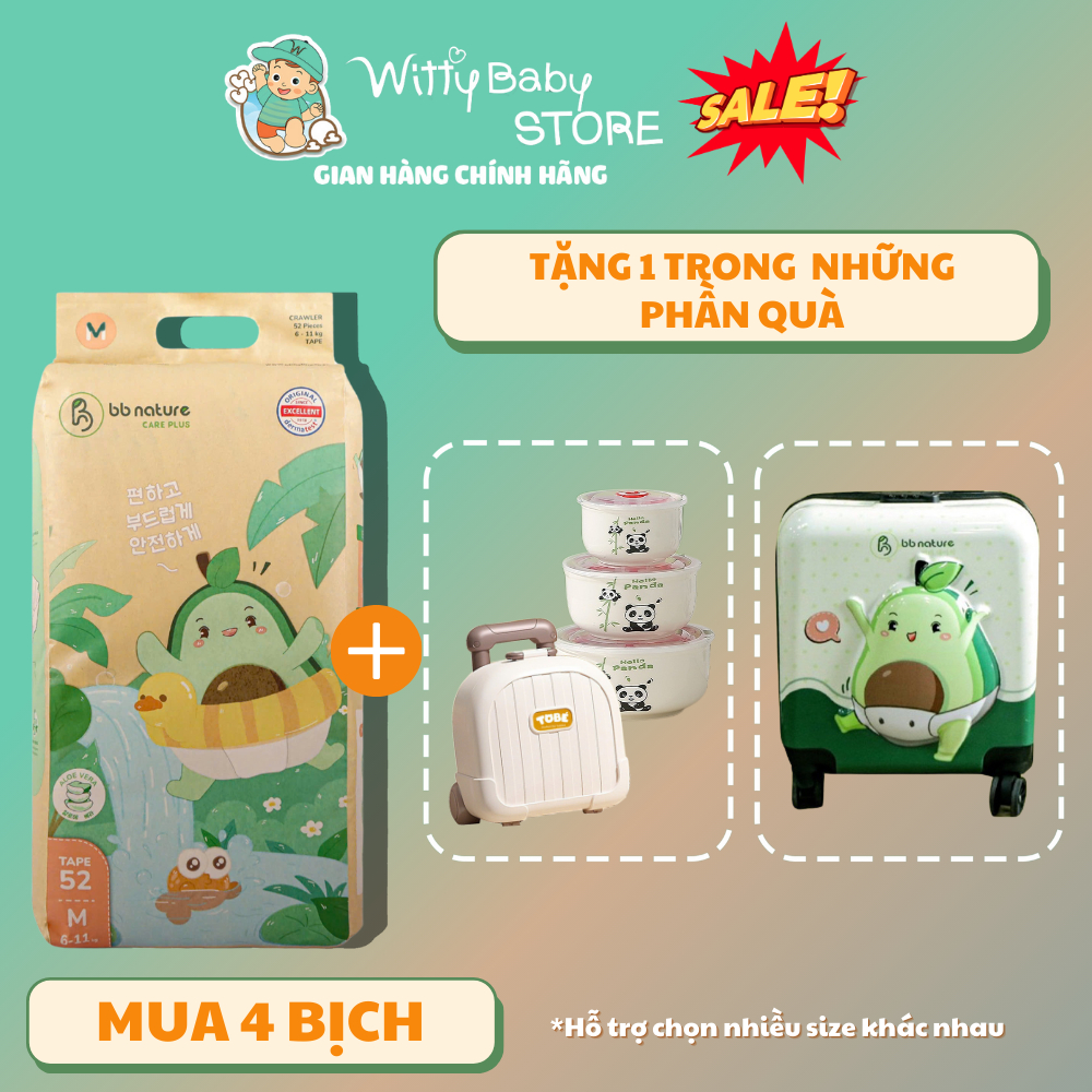 [BBNature Care Plus] [Mẫu mới] Combo 4 BBNature Care Plus Tặng quà HOT.
