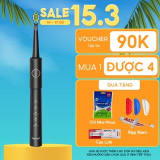 Bàn chải đánh răng điện Fairywill E11, công nghệ Đức, tặng kèm 8 đầu bàn chải đủ dùng cho 2 năm và hộp du lịch