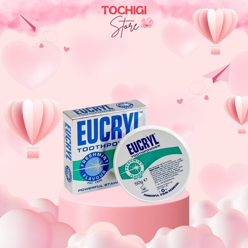 Bột Tẩy Trắng Răng Eucryl Toothpowder (50g)