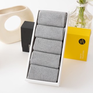  HỘP TẤT 5 ĐÔI THỂ THAO nam nữ đẹp cổ cao cổ lửng cổ ngắn cao cấp cotton dệt kim thoáng kh 