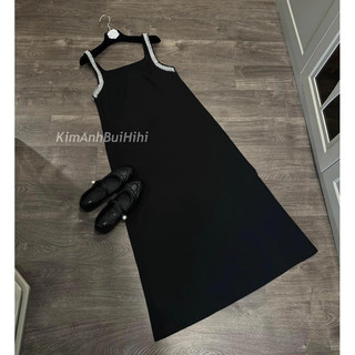 Váy Xuông 2 Dây Đính Ngọc Kim Anh Bùi