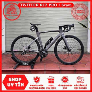  Xe Đạp TWITTER R12 PRO Sram Rival • Khung carbon Sram Rival 2*11 moay-ơ 6 bạc cối nổ 