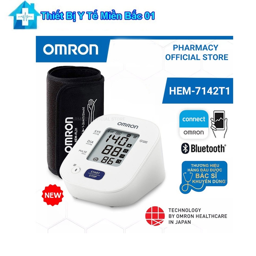 Máy Đo Huyết Áp Tự Động Omron HEM-7142T2 Bảo Hành 5 Năm
