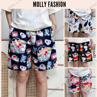 Quần short nam nữ hoạt hình TEDDYSHIN Bigsize | Unisex ống rộng đi chơi/mặc nhóm Molly Fashion