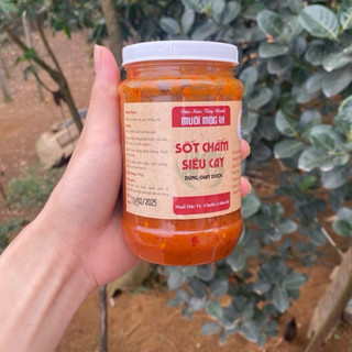    siêu cay  Sốt Chấm Mộc Vị food,sốt muối tây ninh,muối chú hải chua cay,muối cay tedai sốt gia vị 500gr 