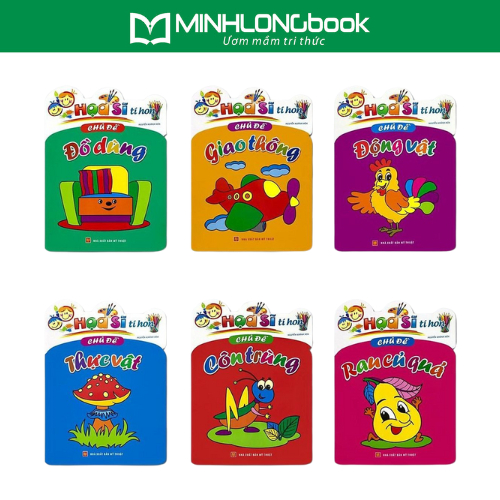 Sách: Combo Tô Màu Họa Sĩ Tí Hon (Túi 6 Cuốn)