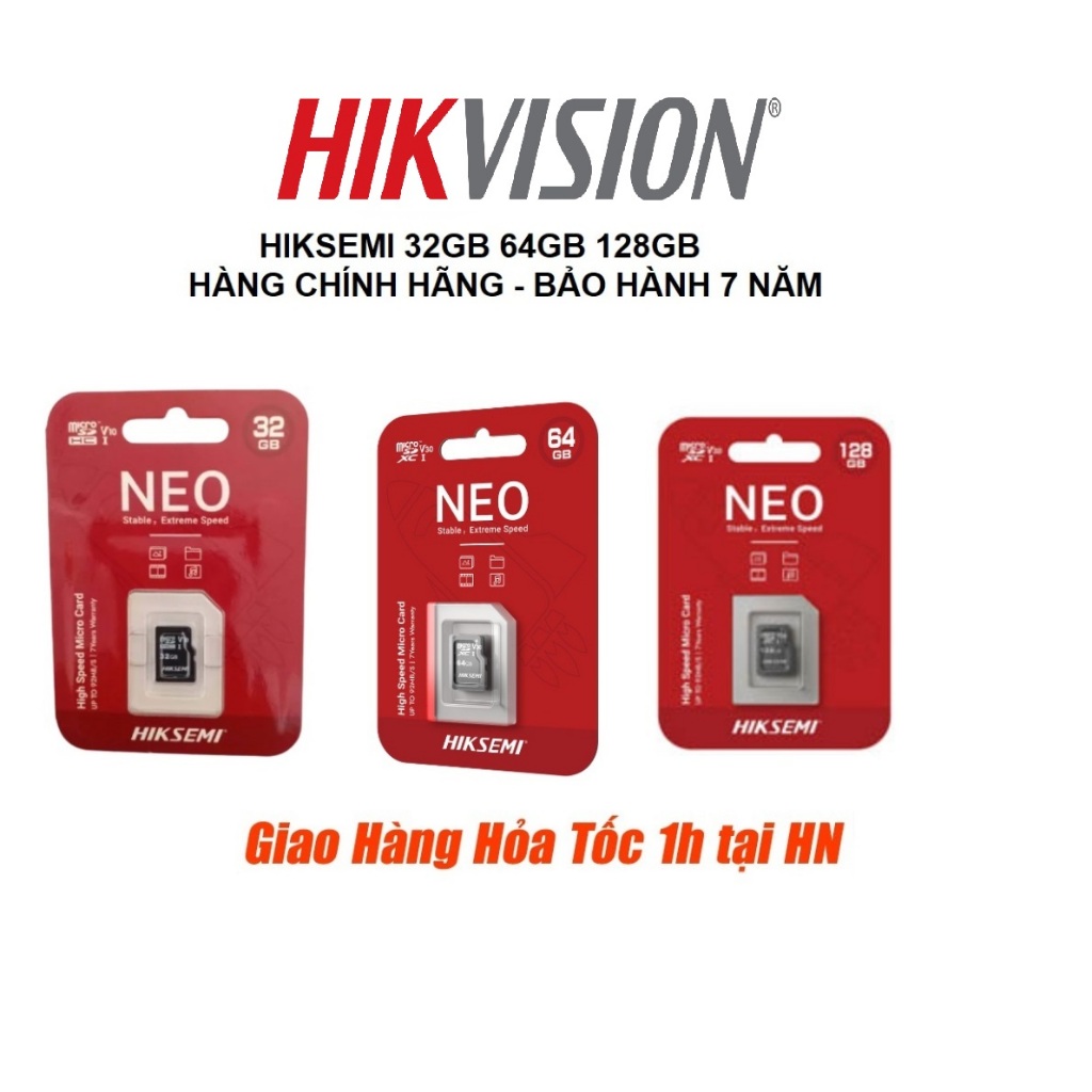 Thẻ nhớ Hiksemi 64GB 32Gb 128Gb Class10 92MB/s - Hàng chính hãng